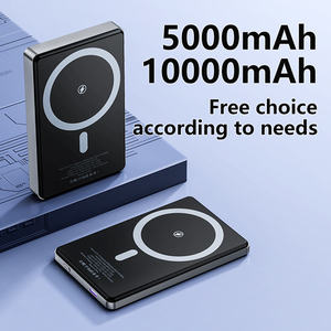 Batterie Li-Polymère Ultra-Mince 5000mAh 10W Chargeur Sans Fil Rapide <span class=keywords><strong>Power</strong></span> Bank Portable Magnétique avec Fonction de Support Entrée Type-C - Product Image 3