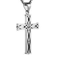 Bijoux en gros pour revendeurs : Nouvelle tendance unisexe, acier inoxydable, diamant, nœud celtique, croix, personnalité, sportif, streetwear, irlandais