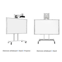 Tableau intelligent multi-touch tout-en-un Tableau blanc blanc électronique numérique interactif à écran plat pour les conférences