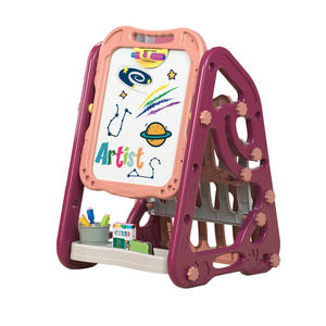 両面お絵かきボードおもちゃセット 女の子向け 安定設計 子供用ペイントゲーム 人気商品 - Product Image 1