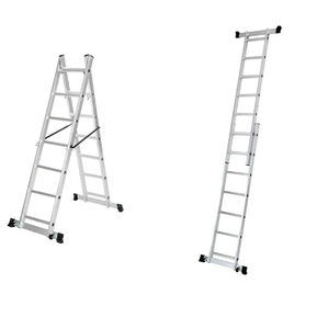 Bán hàng nóng nhôm thang với không thể thiếu Telescopic tay và đầu gối đường ray - Product Image 2