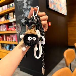 <span class=keywords><strong>Kawaii</strong></span> Anime elfe en peluche porte-clés doux porte-clés sac à dos pendentif à breloque à la mode voiture pompon accessoires pour femmes - Product Image 2