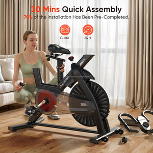 <span class=keywords><strong>Bicicleta</strong></span> de <span class=keywords><strong>Spinning</strong></span> Magnética Inteligente Ajustable de Alta Calidad, Estilo 2026, Directo de Fábrica, con Volante Silencioso para Uso Doméstico y Comercial en Gimnasios - Product Image 3