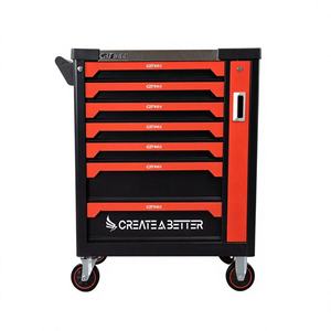 Motorcycle Maintenance Dedicated Cold Rolled Steel Tool Lockable Multi <b>Drawer</b> Rolling <b>Trolley</b> for Repair Garage - Product Image 1