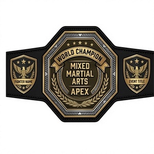 เข็มขัดแชมป์โลก MMA ยี่ห้อ Apex รุ่นหนังแท้ สำหรับนักมวยรุ่นเฮฟวี่เวท ขนาดผู้ใหญ่ - Product Image 1