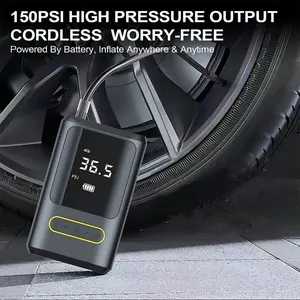 4000mah électrique numérique 150PSI pneu de vélo gonfleur 17mm compresseur d'air de voiture électrique sans fonction de batterie externe