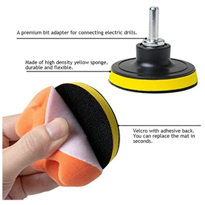 Kit de tampons de polissage en mousse <span class=keywords><strong>pour</strong></span> <span class=keywords><strong>perceuse</strong></span> de 3 pouces, 11 pièces, tampons de polissage en mousse <span class=keywords><strong>pour</strong></span> voiture, accessoire de polisseuse <span class=keywords><strong>pour</strong></span> <span class=keywords><strong>perceuse</strong></span>, ensemble de polissage - Product Image 5