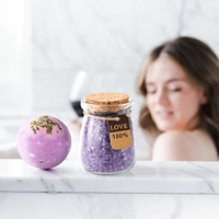 Coffret Cadeau Spa Relaxant Lavande pour la Fête des Mères et pour un prompt rétablissement, avec Logo Personnalisé, Carte Cadeau Imprimable et Couleur Personnalisée