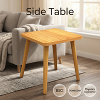 Table basse moderne en bois écologique avec structure métallique pour salon, petite table