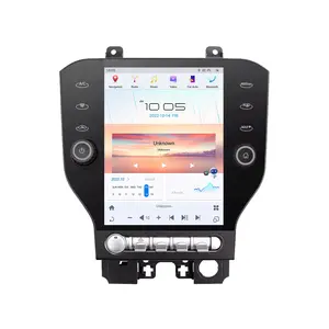Qualcomm Android Radio Tesla Style Screen For Ford Mustang 2015-2020 Car GPS Navigation Auto Stereo Multimedia Player Head Unit