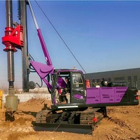 Máquina Perforadora de Pozos sobre Orugas, Maquinaria de Construcción de Cimentaciones, Equipo de Perforación Rotatoria