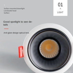 Foco LED Cob moderno antideslumbrante de 7W a 20W Techo de alto color Empotrado Logotipo personalizado Ajustable Fijo 12W 15W 20W Focos - Product Image 4