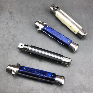 มีดพับพกพา EDC ใบมีดสแตนเลส 440C ขนาด 3.94 นิ้ว สำหรับการล่าสัตว์กลางแจ้ง ตั้งแคมป์ และช่วยเหลือ พร้อมด้ามอะคริลิก - Product Image 3
