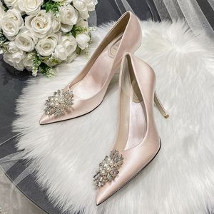 Size 33-43 Wedding Talon Haut Slipper Elegant Bride <b>White</b> Designer Shoes Women <b>Heels</b> - Product Image 4