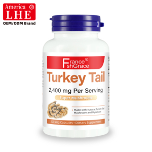 Cápsulas Personalizadas de Cola de Pavo Shecome 2400mg, Apoyo a la Salud Inmunológica, Cápsulas para Mujeres y Hombres, Suplemento Dietético de Cola de Pavo - Product Image 1