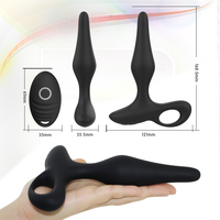 Vente en gros de jouets anaux sans fil en silicone avec télécommande, vibrateur pour hommes, plug anal, massage de la prostate, jouets sexuels pour adultes, érotique, OEM & ODM