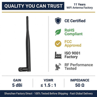 Antenne omnidirectionnelle à gain élevé 5dBi GSM 900/1800MHz SMA en gros pour compteur intelligent, terminal de point de vente
