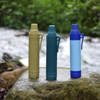 Paille filtrante à eau UF portable de survie de qualité professionnelle, multi-étapes de purification, étanche, toutes saisons, pour expéditions alpines et EDC
