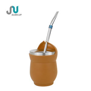 Elegante <span class=keywords><strong>Yerba</strong></span> <span class=keywords><strong>Mate</strong></span> Cup Anti Scaldin Aislamiento térmico de doble pared Bombilla Para <span class=keywords><strong>Mate</strong></span> Argentina - Product Image 4