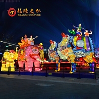 2024 nouveau Design chinois lanterne en soie Art-fait à la main chinois Festival lanterne cygne forme nouvel an pâques Halloween décorations ensemble