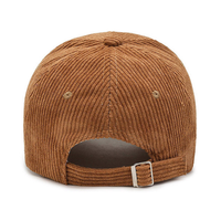 Gorra de béisbol de pana de 6 paneles personalizada al por mayor, estilo papá, con logotipo de marca, parche bordado plano 3D, gorra deportiva vintage, regalo corporativo, Perla