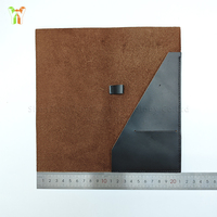 YY Logo personnalisé en cuir véritable pince à billets Restaurant porte-chèque porte-malade avec fente pour stylo Vintage cadeau Long chéquier organisateur