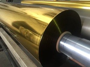Vàng metalized Pet phim nhôm Glossy metallised bopet phim cho kỳ nghỉ tinsel - Product Image 3