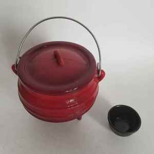 Olla Potjiekos Sudafricana para Guisos, Olla de Hierro Fundido Esmaltado con 3 Patas para Cocinar en Casa, Servir Sopa - Product Image 3