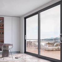 Ventanas Corredizas de Doble Acristalamiento con Vidrio Low-E y Mosquitera, de Aluminio, Gran Venta en el Sudeste Asiático