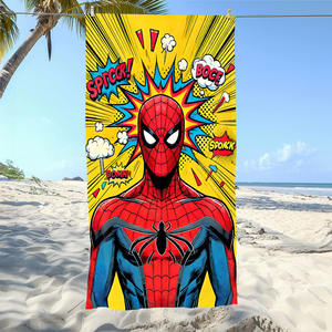Toalla de Baño de Verano con Diseño de Superhéroes de Dibujos Animados para Niños, Toalla de Playa de Microfibra Estampada con Logotipo Personalizado - Product Image 2
