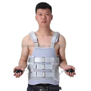 Pelindung rehabilitasi medis Thoracolumbar penguat punggung penguat tulang belakang Lumbar Model kantung udara ganda pria - Product Image 1