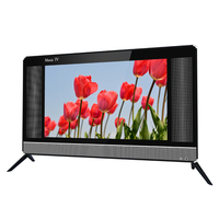 Televisor LED LCD de 17 19 21.5 24 Pulgadas, Pantalla Plana, Doble Cristal, Televisor Digital DVB T2/S2, Televisor Normal para Uso Doméstico