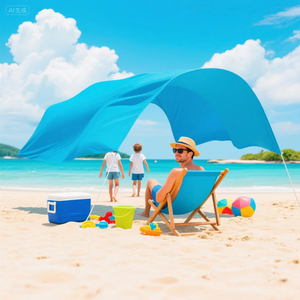 Chất Lượng Cao Bãi Biển Gió Bóng Râm Túi Cát Neo & Pegs Bãi Biển Bóng Râm Mùa Hè Bãi Biển Lều Năng Lượng Mặt Trời Nơi Trú Ẩn Tán - Product Image 1