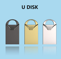 Pendrive con logotipo personalizado más vendido Mini estilo Metal USB 2,0 Stick Venta al por mayor USB Flash Drives 1GB 128GB Capacidad New Pen Drive