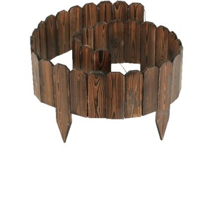 Panneaux de clôture en bois ronds pour aménagement paysager, décoration de jardin, bordure de potager extérieur, résistants à la décomposition - Product Image 5