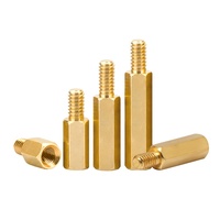 Surtido de espaciadores hexagonales de latón M2, M2.5, M3, M4, M5, M6, pernos de soporte roscados de latón GB 900 para ensamblaje de chasis de computadora