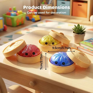 Nouveau Jouet Anti-Stress à Rebond Lent en Forme de Baozi, Simulation de Boulette, Balle à Pression Souple pour Décompression, Cadeau d'Anniversaire - Product Image 4
