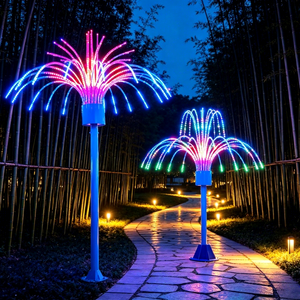 Lumière LED 3D RGB à motif feu d'artifice, étanche IP65, pour affichage paysager extérieur, parcs à thème et Noël - Product Image 1