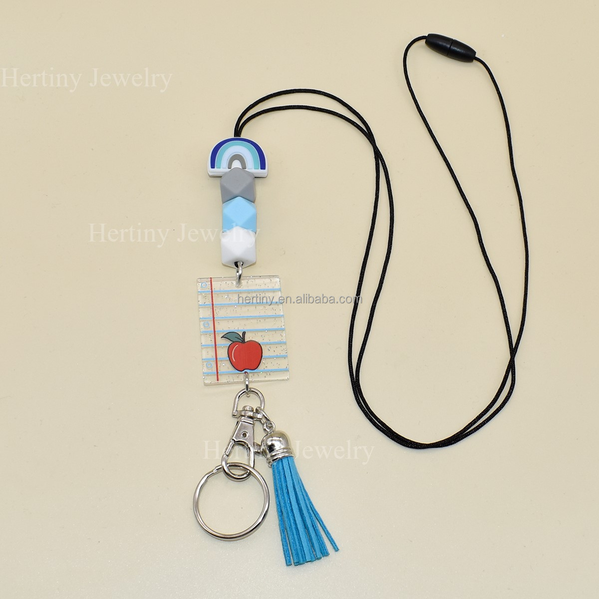 Customized Fashion Braided Macrame Lanyard Keychain Lanyard Teacher Gift Unisex Lanyard Back to School Gift Image 5
