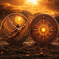 Pièce commémorative Icarus en relief 3D personnalisée, émail vibrant, ailes fusionnées, pièce de défi pour cadeau de luxe et collection