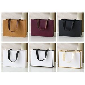 Customized Luxury Shopping Gift Paper Bag High-End Matt <b>Lamination</b> Paper Bags For Shopping Embossed Paper Bag - Product Image 6
