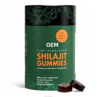 OEM/ODM 3000mg Pure Himalayan Shilajit Ashwagandha Natural Gummy Candy Energy Immune Support Muscle Recovery Hair Growth