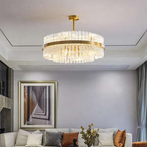 Nordic Creative Luxury Copper Glass <b>Lampshade</b> LED Chandelier Restaurant Contemporary Design Pendant Light - Product Image 6