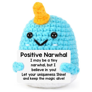 100 Phong Cách Mini Tích cực Khoai Tây Handmade Inspirational Crochet Dệt Kim Búp Bê Cho Món Quà PP Bông Đầy Cao Nguyên Bò - Product Image 5