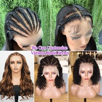 Grosir tenun tangan dan wig untuk WANITA HITAM 5x7 wig depan renda rambut manusia Peru mentah wig Frontal Hd renda rambut manusia