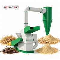 Broyeur à marteaux pour sciure de bois, à faible consommation d'énergie, fonctionnement à une personne, pour la production d'aliments pour bétail en pâturage