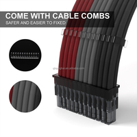 Câble d'extension en cuivre 18AWG ATX 24Pin 8Pin pour boîtier d'ordinateur Accessoires informatiques