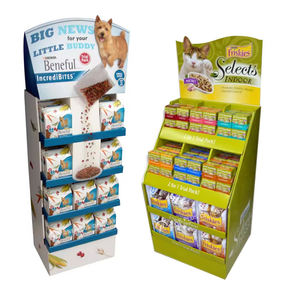 Özelleştirilmiş çevre dostu bağlantısız katlanabilir karton ekran raflar aperatif gıda süpermarket baharat <span class=keywords><strong>Pet</strong></span> köpek davranır şeker - Product Image 1