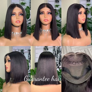 Wholesale 100% <b>Human</b> Hair <b>Wig</b> SDD Vietnam Bone Straight Bob <b>Wig</b> Lace Closure Bob <b>Wig</b> - Product Image 1