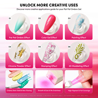 JTING Multi-Use 80 Couleurs Pat Pat Gel Vernis à Ongles 6-en-1 Palette de Gels à Tapoter en Boîte pour Modélisation 3D Estampage Salon Sans HEMA/TPO
